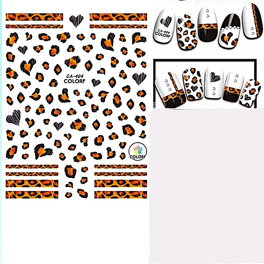 💌 BO/GO$6 Cheetah Nail Stickers - Picture 1 of 1